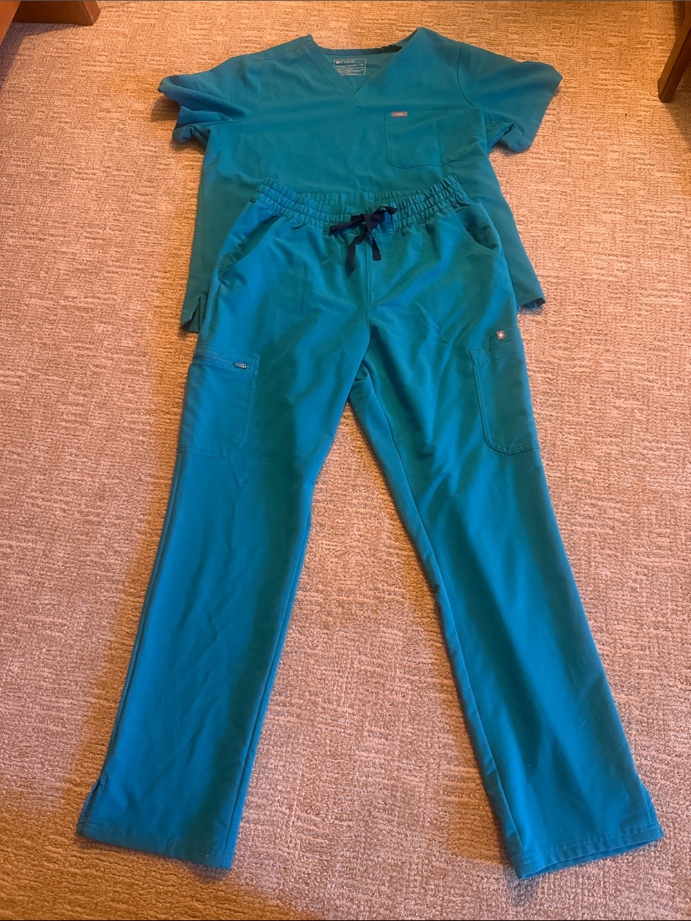 FIGS Teal-Large Tall Dowa Pants, XXL Top